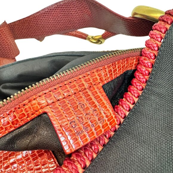 Gucci Black Canvas  Hobo Bag - Picture 7 of 11